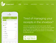 Tablet Screenshot of foreceipt.com